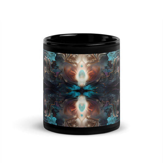 Black Glossy Mug - Mystical Reflections 1