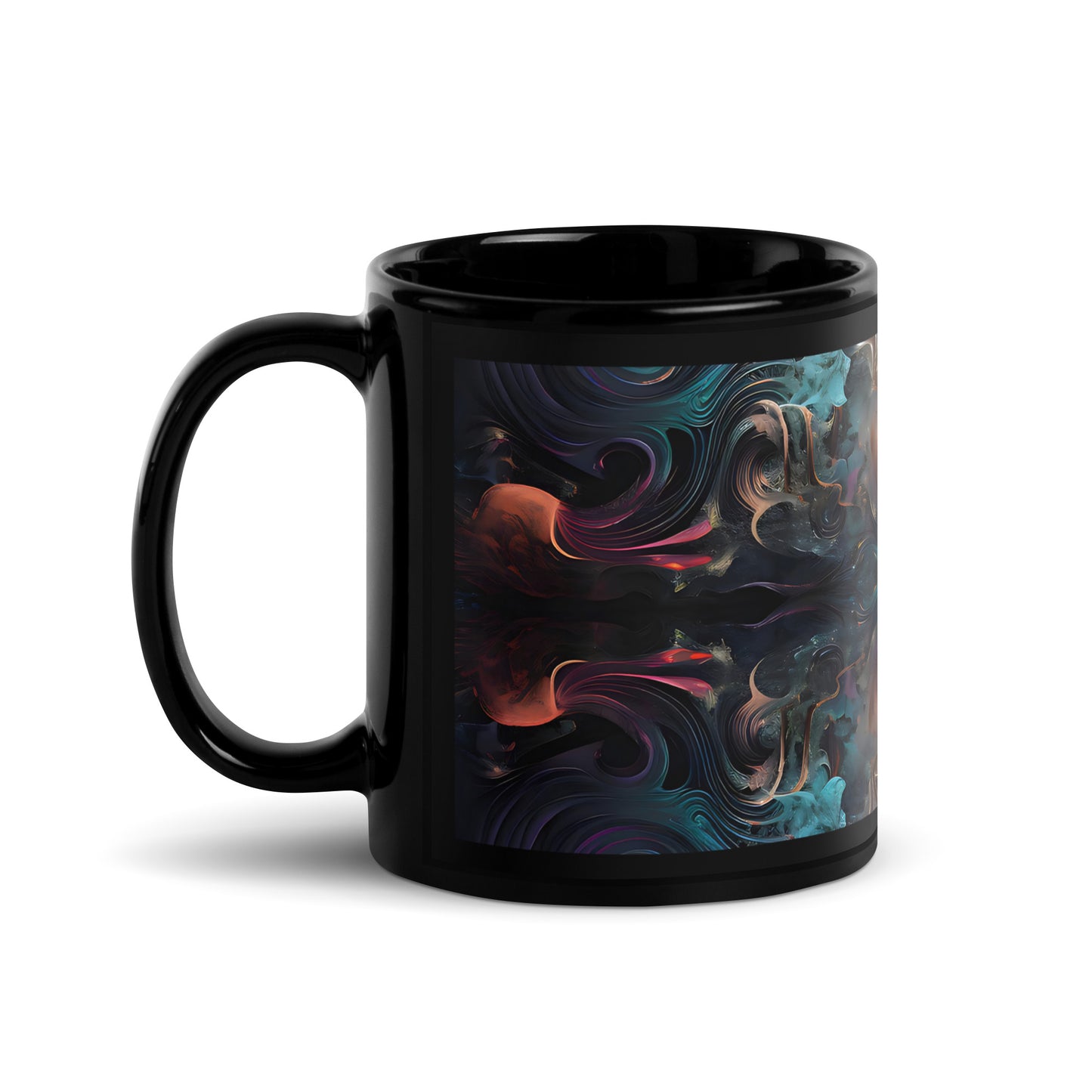 Black Glossy Mug - Mystical Reflections 1