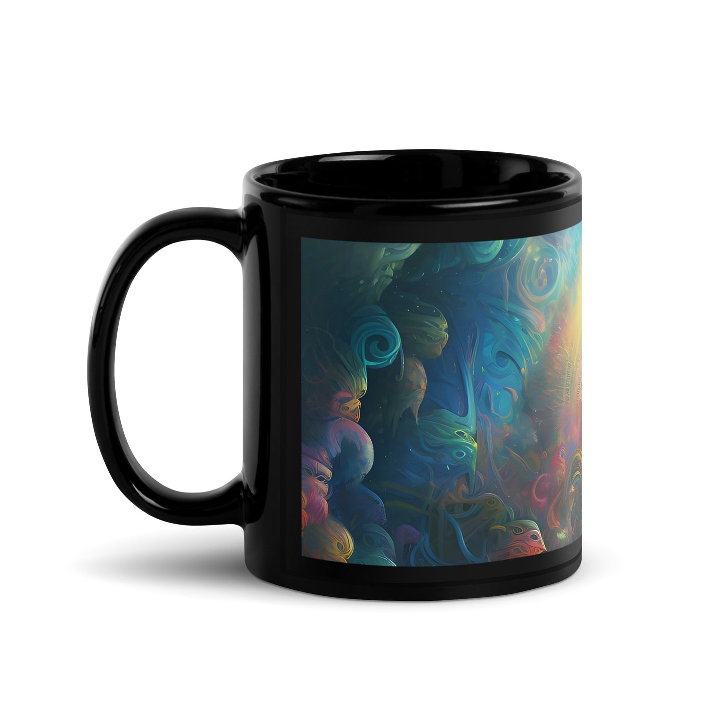 Black Glossy Mug - Shaman Drum 1