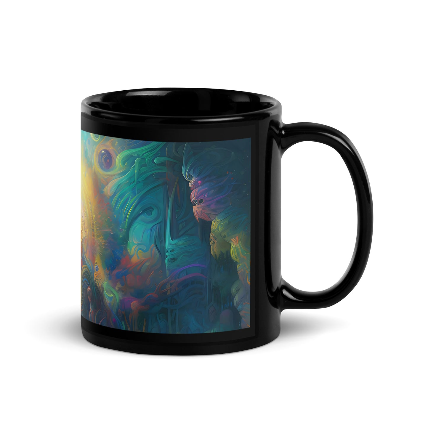 Black Glossy Mug - Shaman Drum 1
