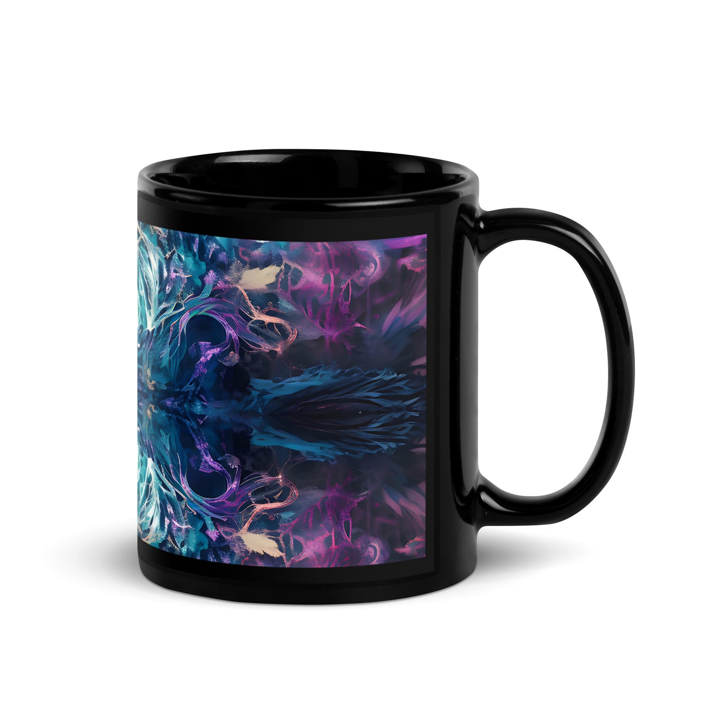 Black Glossy Mug - Mystical Reflections 4