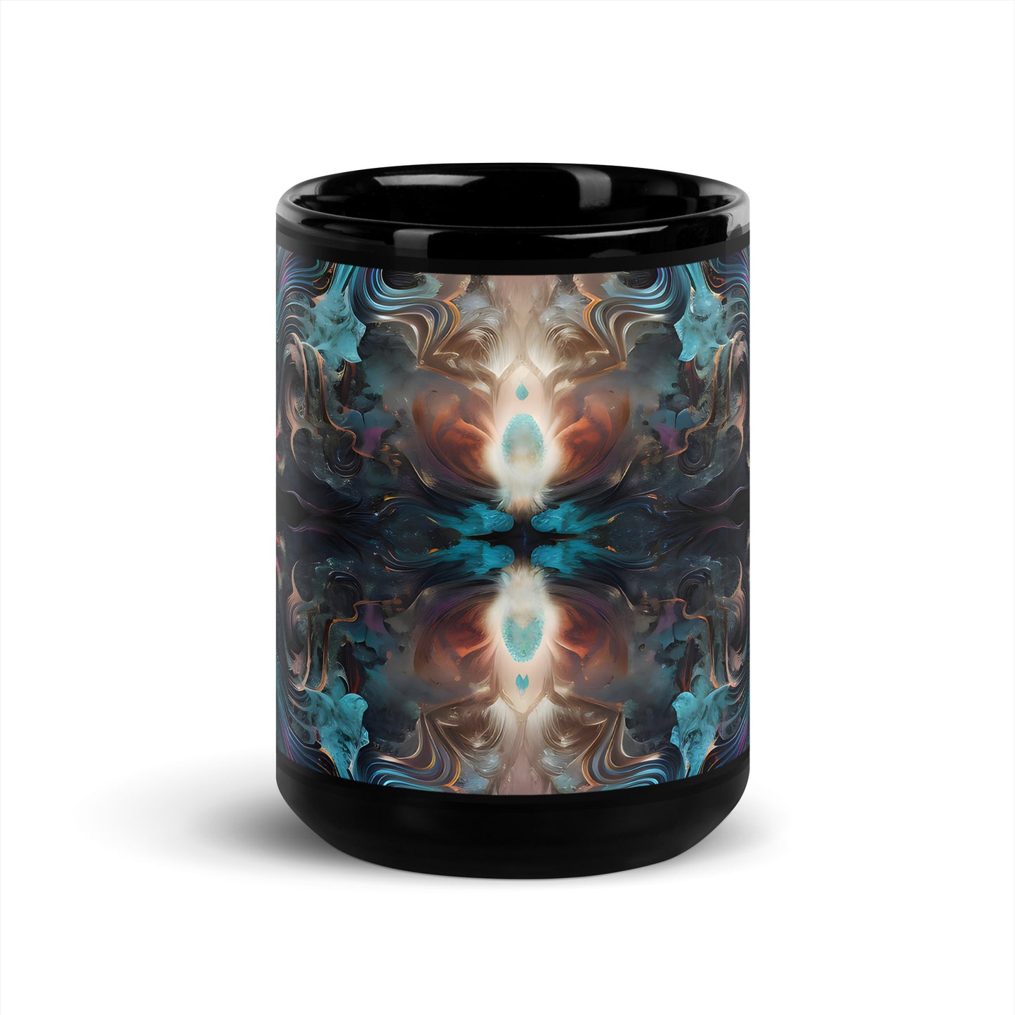 Black Glossy Mug - Mystical Reflections 1