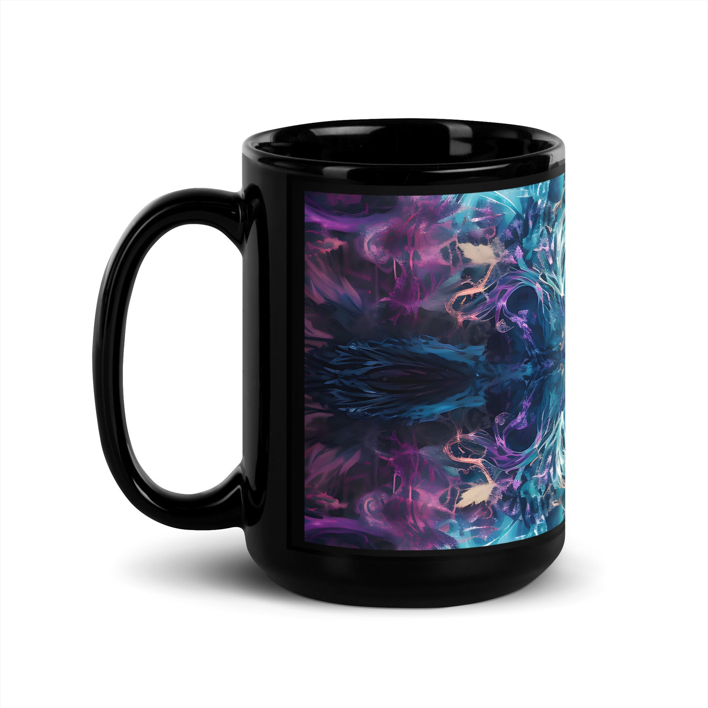 Black Glossy Mug - Mystical Reflections 4