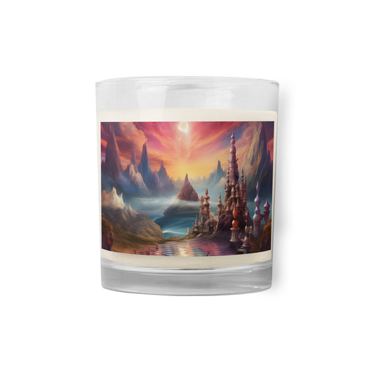 Glass jar soy wax candle - Sky Chess