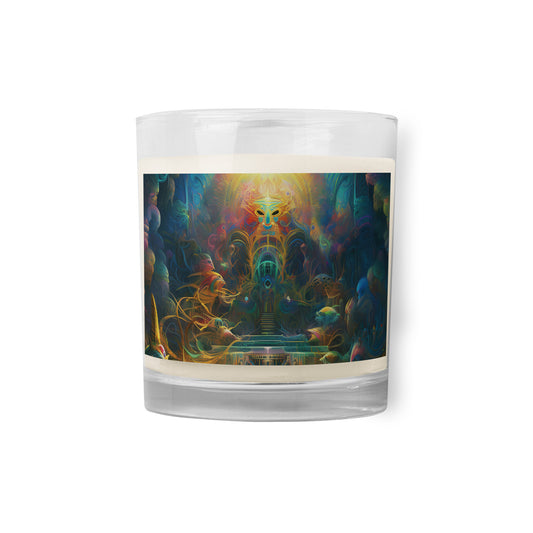 Glass jar soy wax candle - Shaman Drum 1
