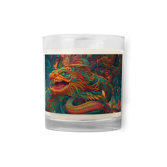 Glass jar soy wax candle - Quetzalcoatl 1