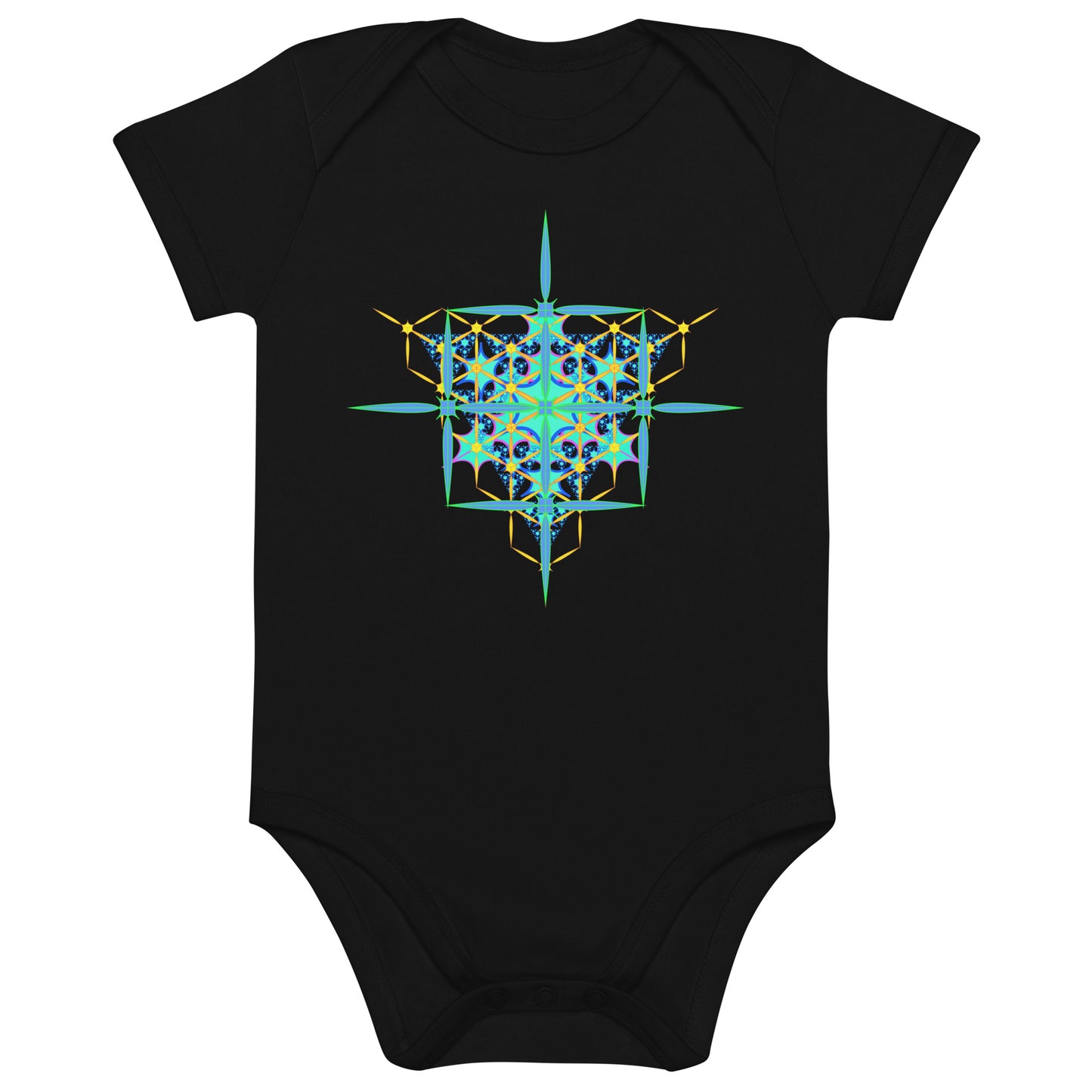 Organic cotton baby bodysuit - Pleiades
