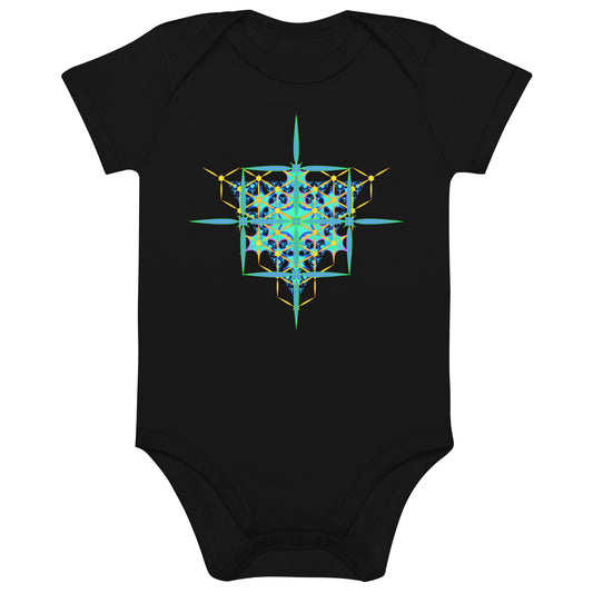 Organic cotton baby bodysuit - Pleiades