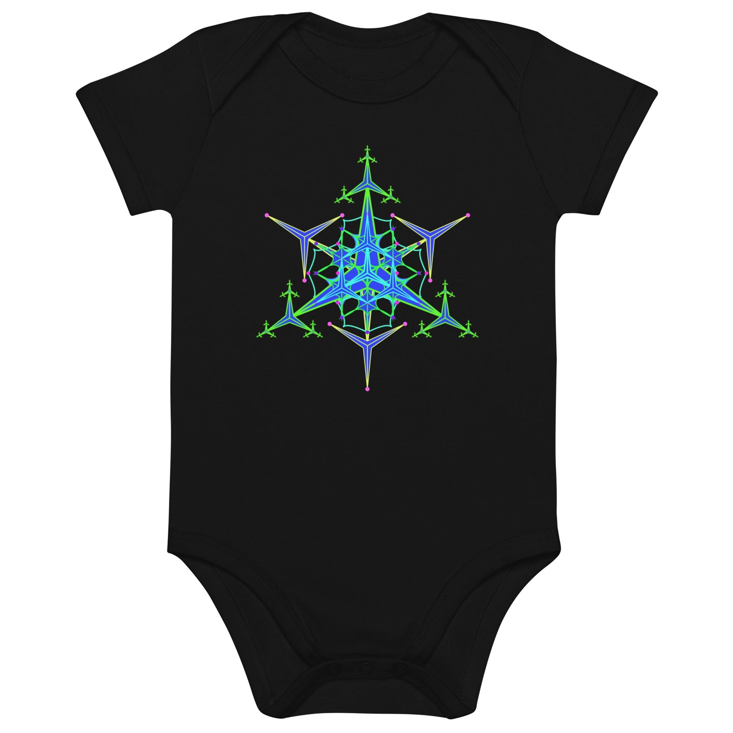 Organic cotton baby bodysuit - Mimosa