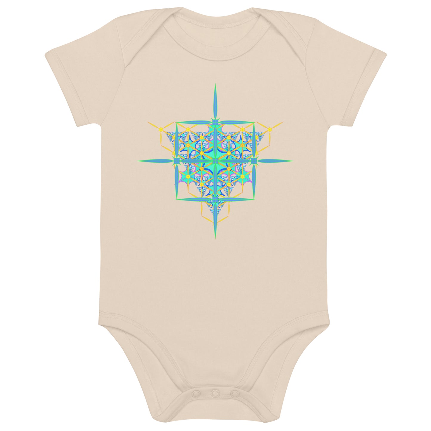 Organic cotton baby bodysuit - Pleiades