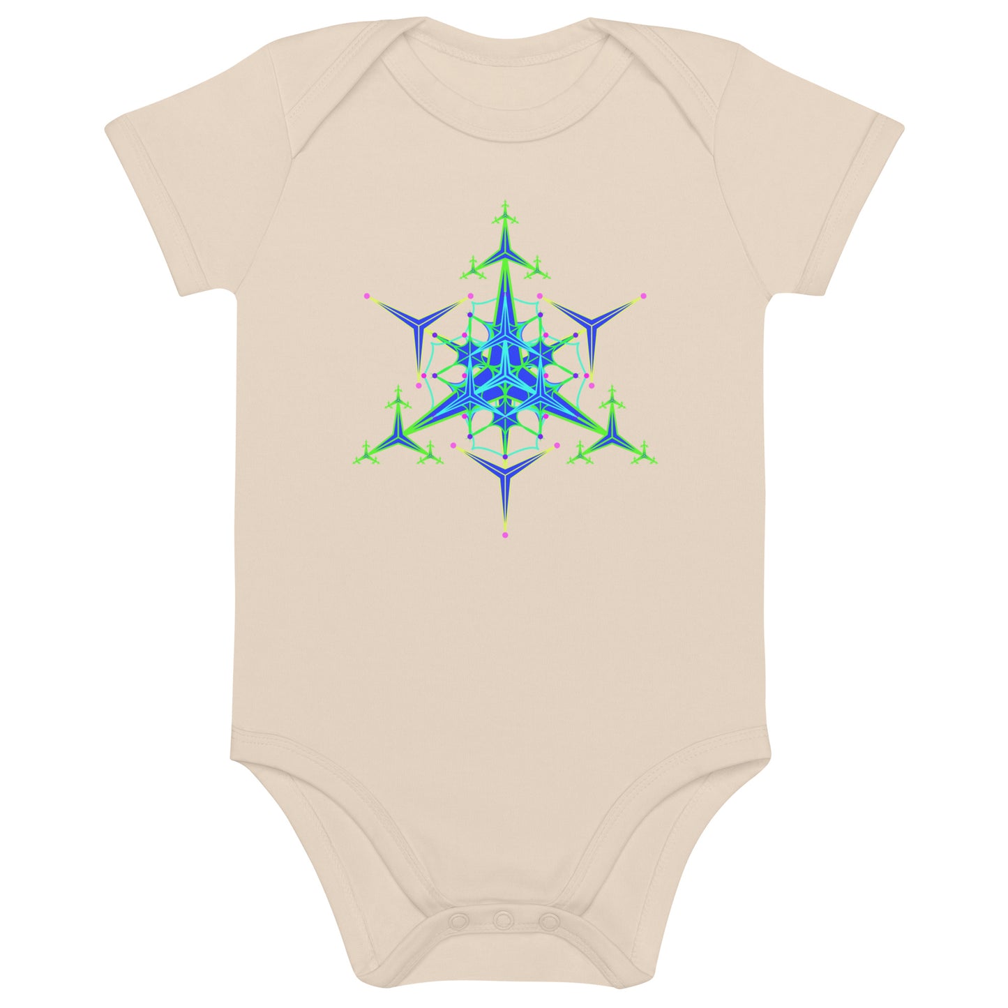 Organic cotton baby bodysuit - Mimosa