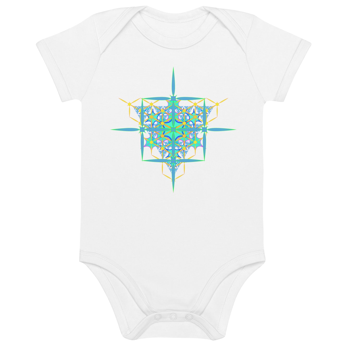 Organic cotton baby bodysuit - Pleiades