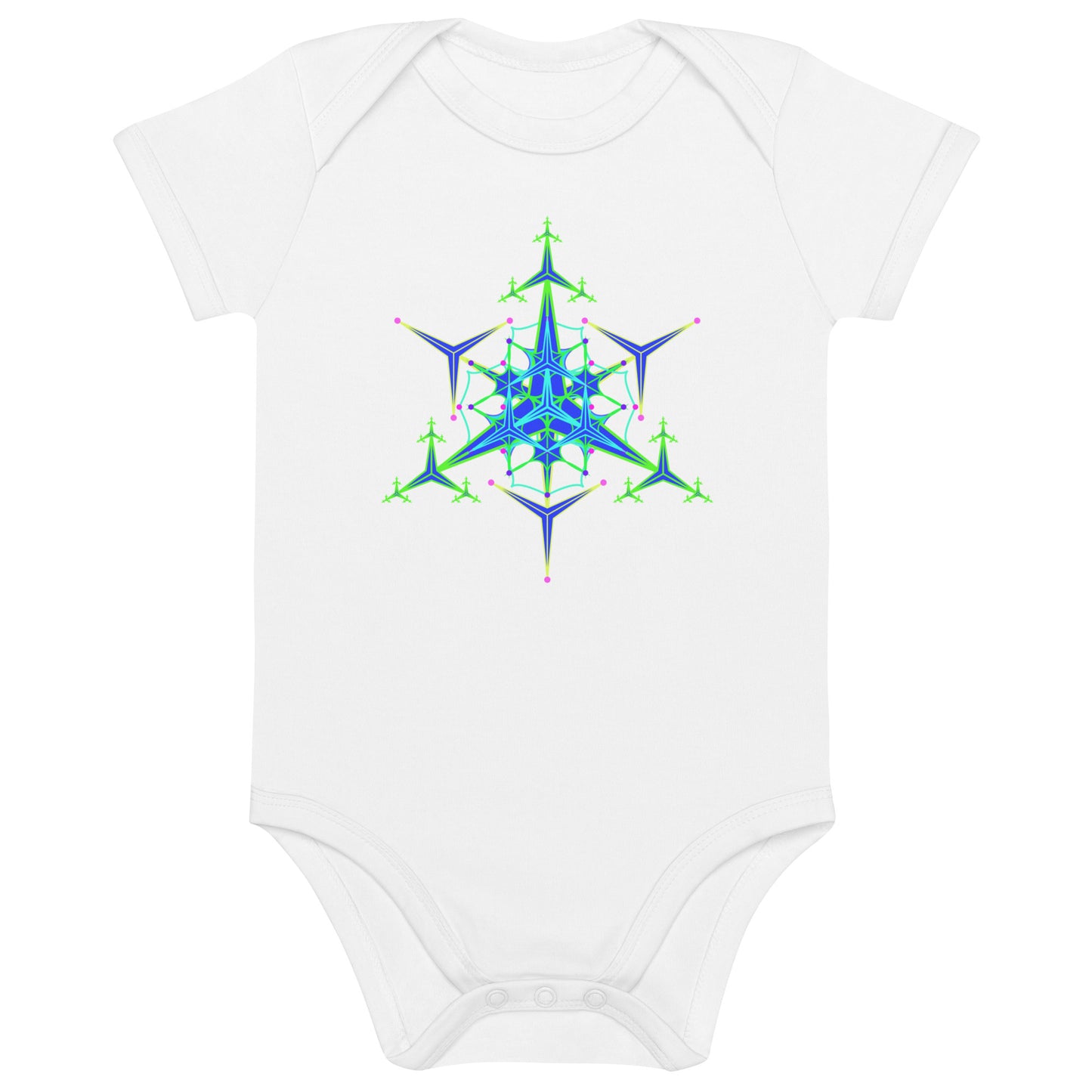 Organic cotton baby bodysuit - Mimosa