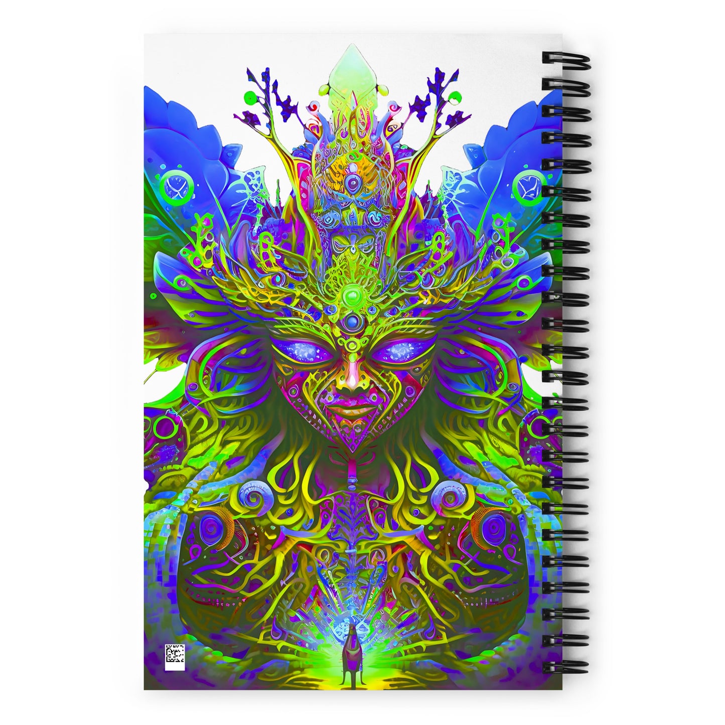 Spiral Notebook - Psychedelic Fairy Neon