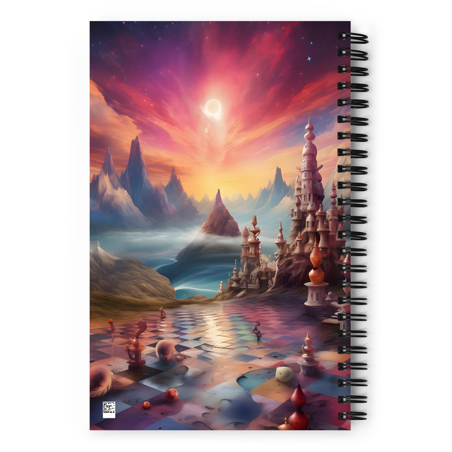 Spiral Notebook - Sky Chess 2