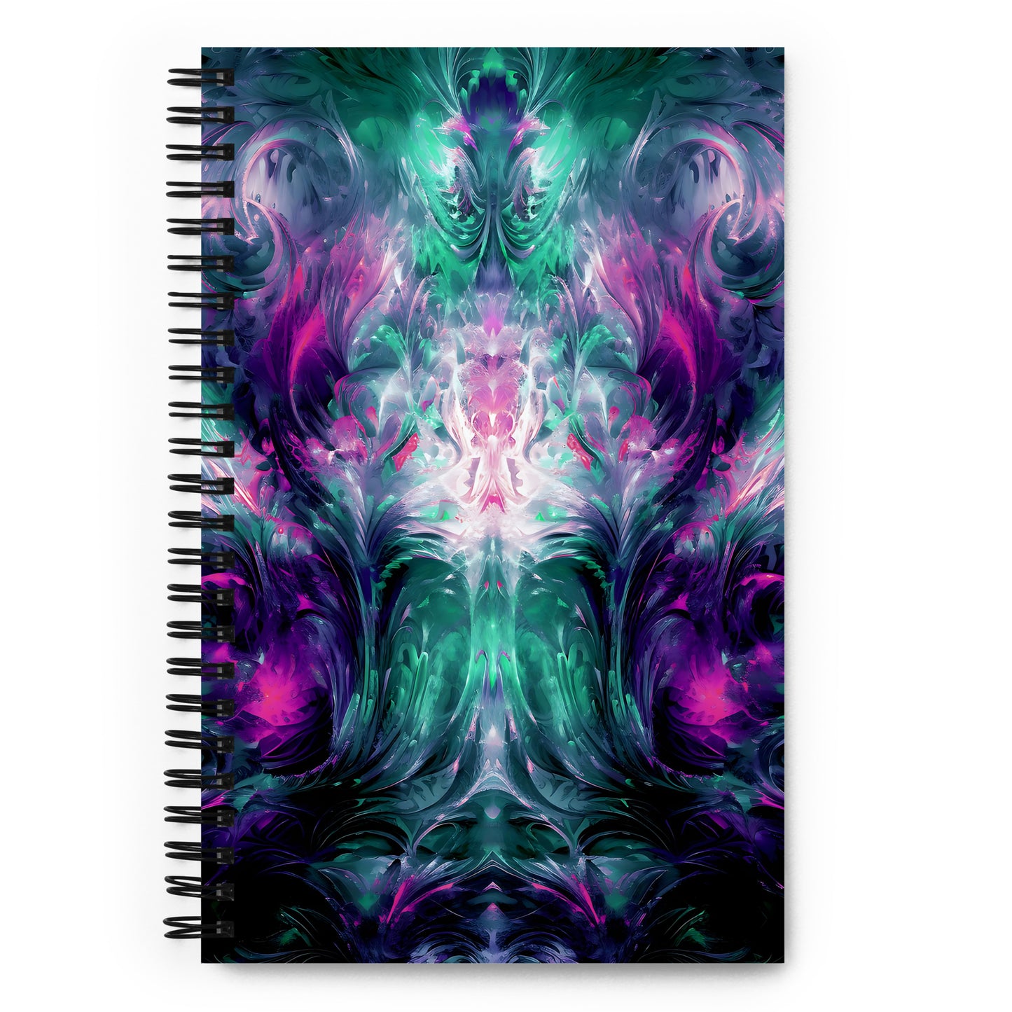 Spiral Notebook - Kaleidoscope Realm (Purple)