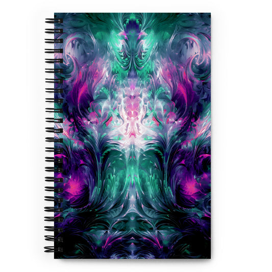 Spiral Notebook - Kaleidoscope Realm (Purple)