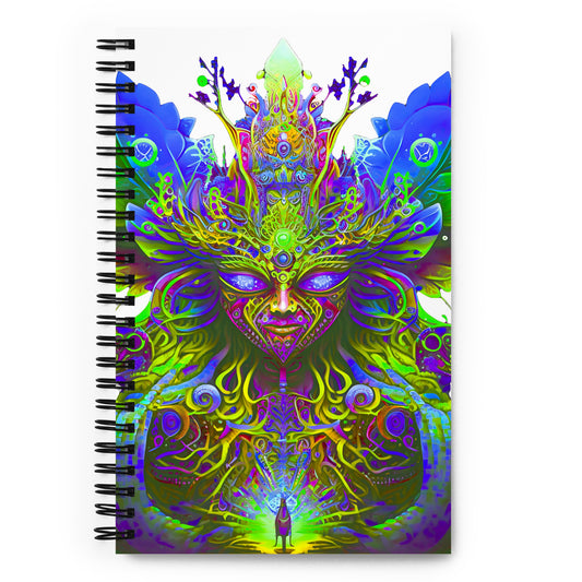 Spiral Notebook - Psychedelic Fairy Neon