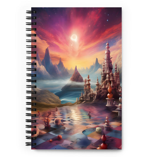 Spiral Notebook - Sky Chess 2