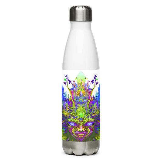 Stainless steel water bottle - Psychedelic Fairy Neon