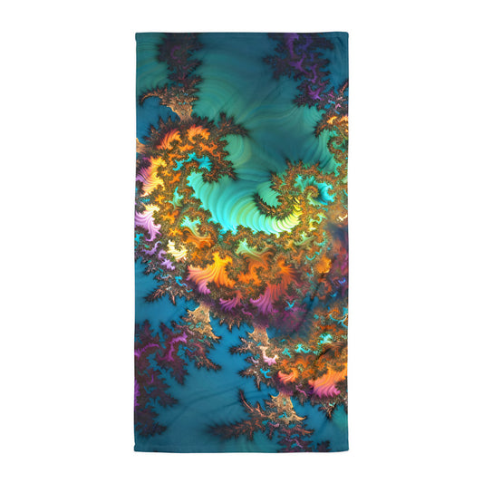 Towel - Fractals Turquoise