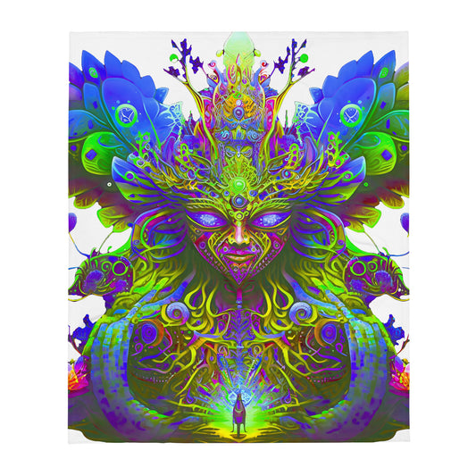 Throw Blanket - Psychedelic Fairy Neon