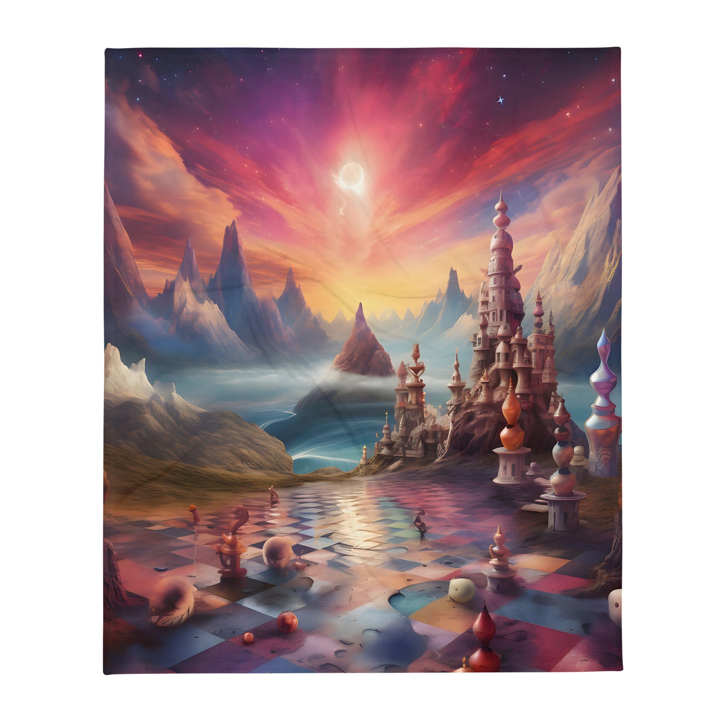 Throw Blanket - Sky Chess 1