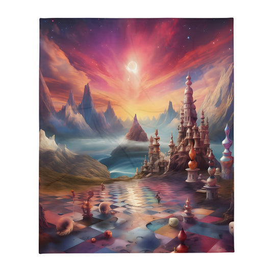 Throw Blanket - Sky Chess 1