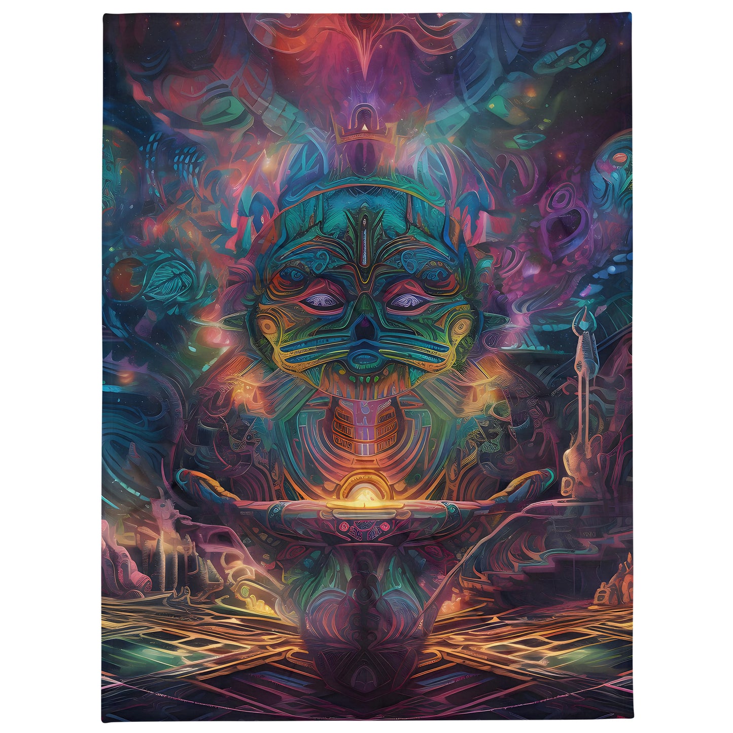 Throw Blanket - Shaman Drum 3