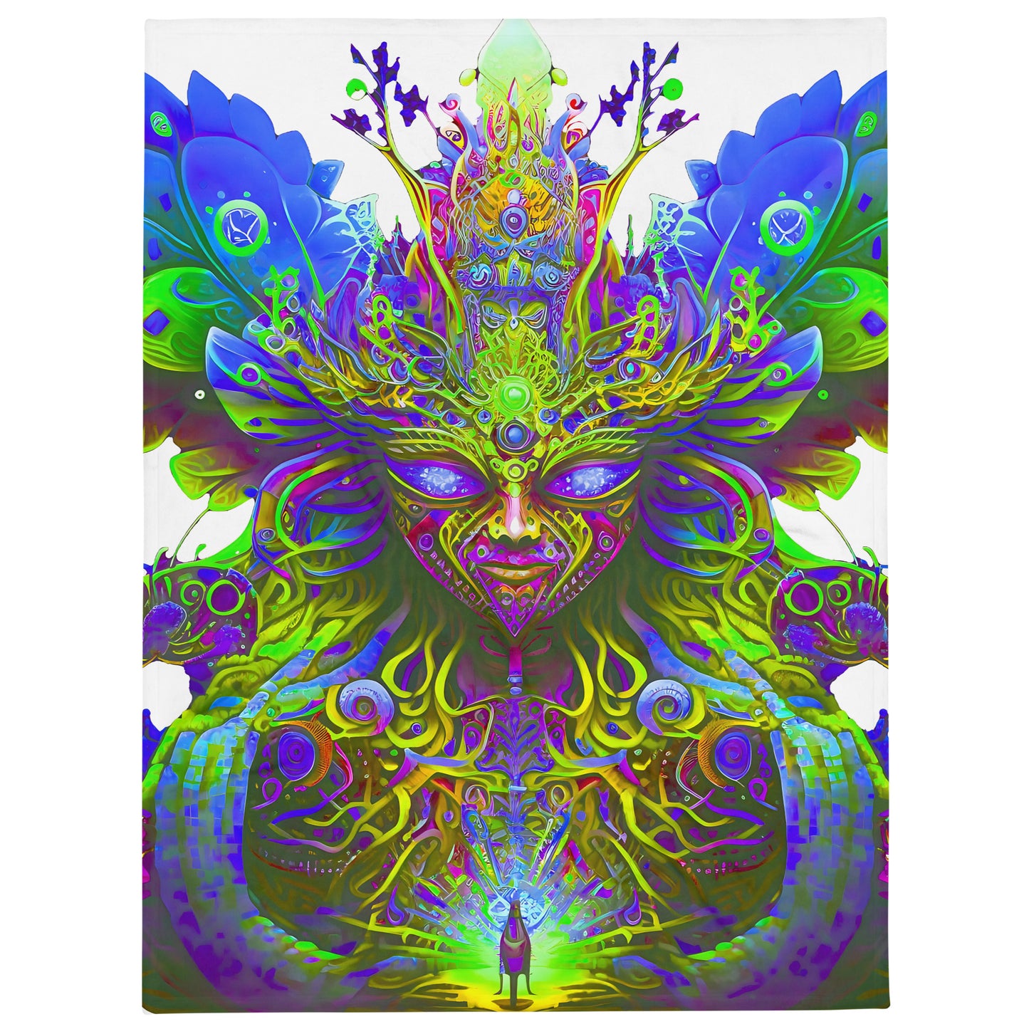 Throw Blanket - Psychedelic Fairy Neon