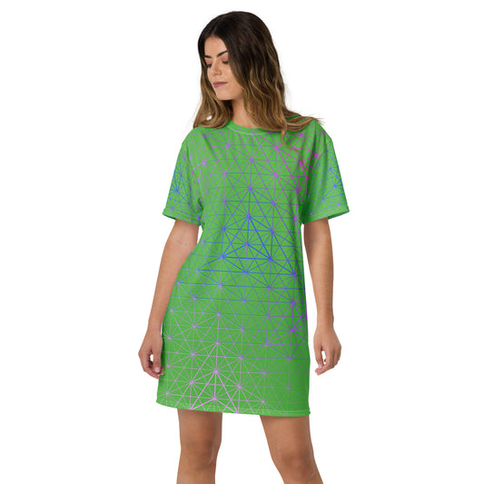 Cygnus - T-shirt dress (Green)
